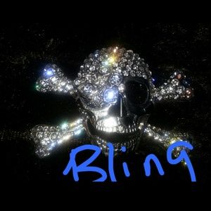 ✂💲Bling Rhinestone Skull Belt Buckle💥