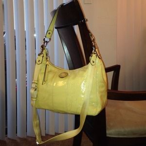 Coach signature handbag.