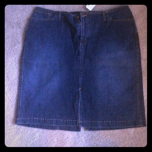 Denim Pencil Skirt