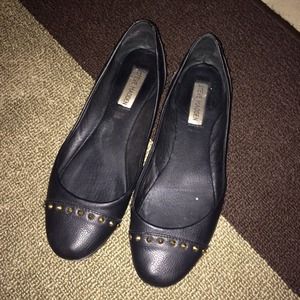 Black with gold stud Steve Madden flats