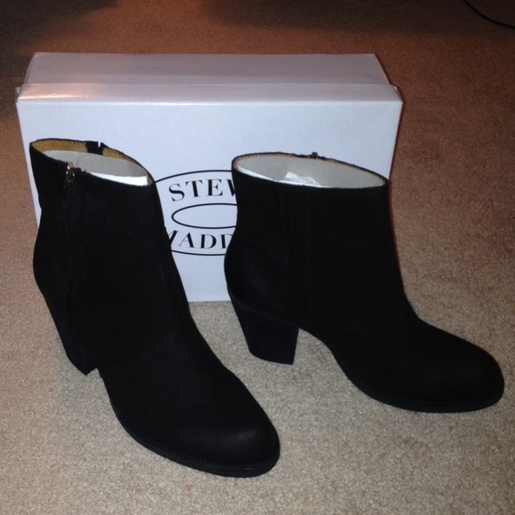 Steve Madden Black Booties