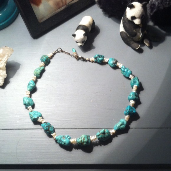 ~TRADED~Turquoise statement necklace