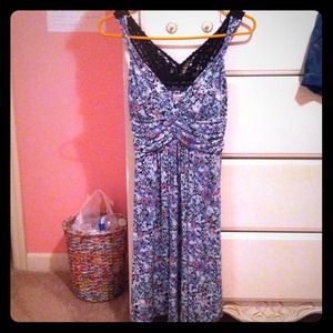 Candie's flowery dress jersey material