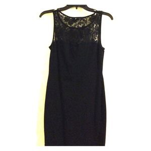 Black lace bodycon