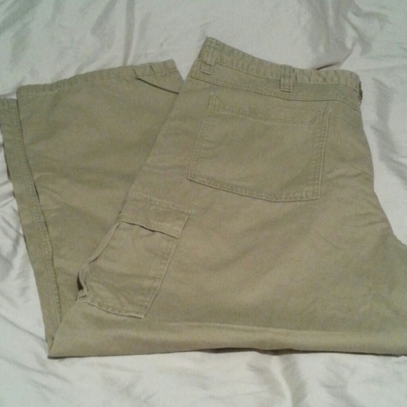 Mens khaki cargo pants
