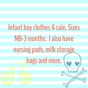 Infant boy clothes.