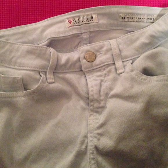 Guess light blue skinny jeans
