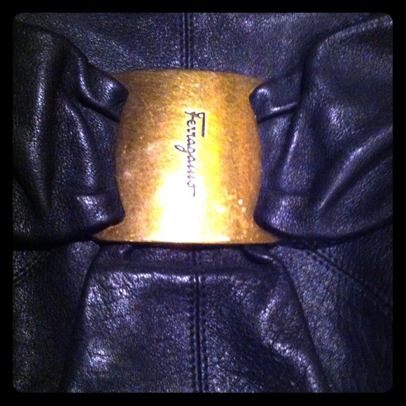 Black Ferragamo purse