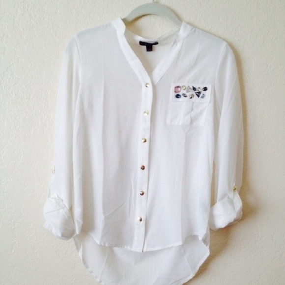 White Studded Shirt