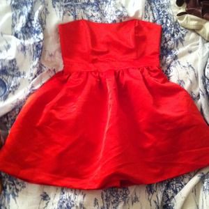 Forever 21 red satin mini dress
