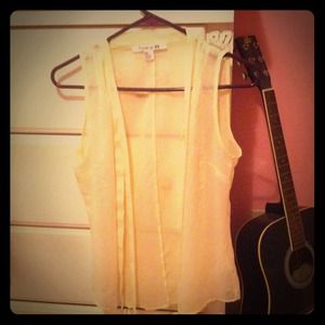 Sheer Forever21 yellow top