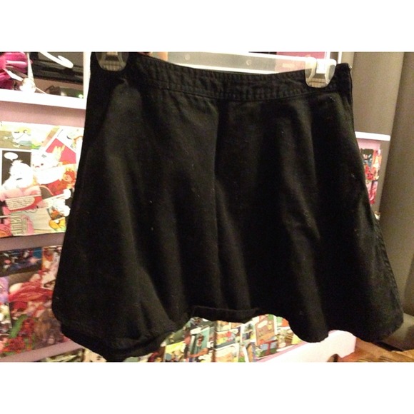 🌸Traded🌸Black Denim Circle Skirt!
