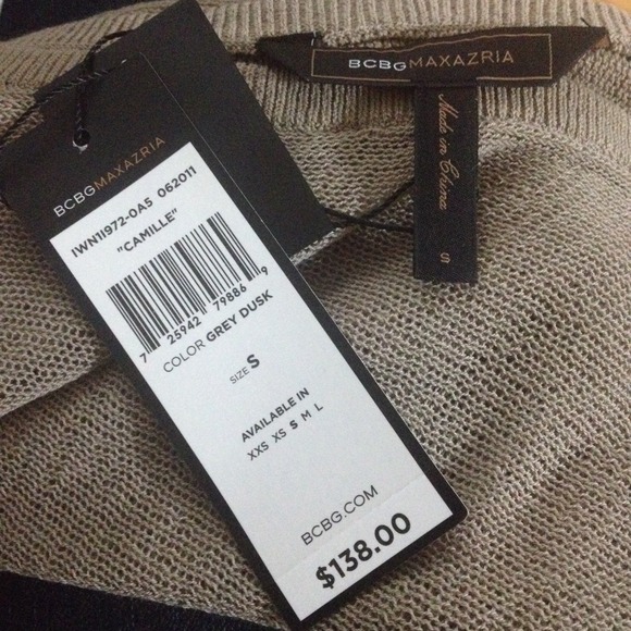 🚫Sold🚫BCBGMaxAzria Gray Camille Top - Picture 4 of 4