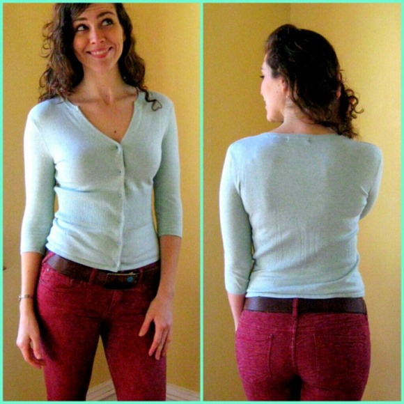 SOLD Mint blue cardigan