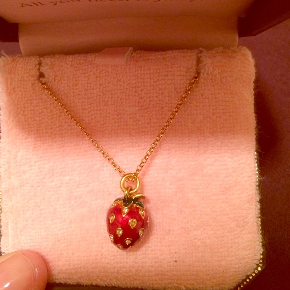 Juicy couture strawberry necklace!