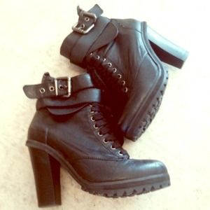 Black Buckle Boots