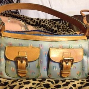 small blue dooney & bourke.