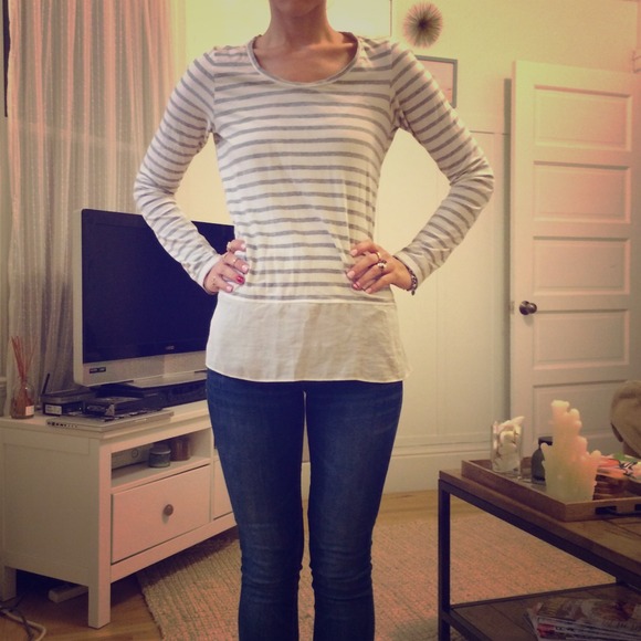 Anthropologie striped blouse