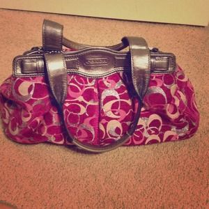 Real coach purse pink.