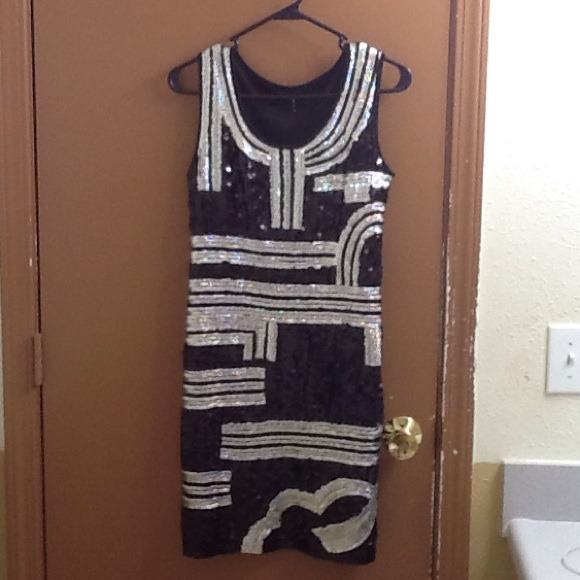 Black & silver Cocktail dresses