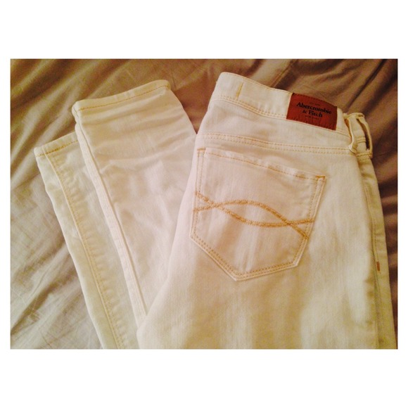 Abercrombie & Fitch Denim - White Abercrombie Jeans