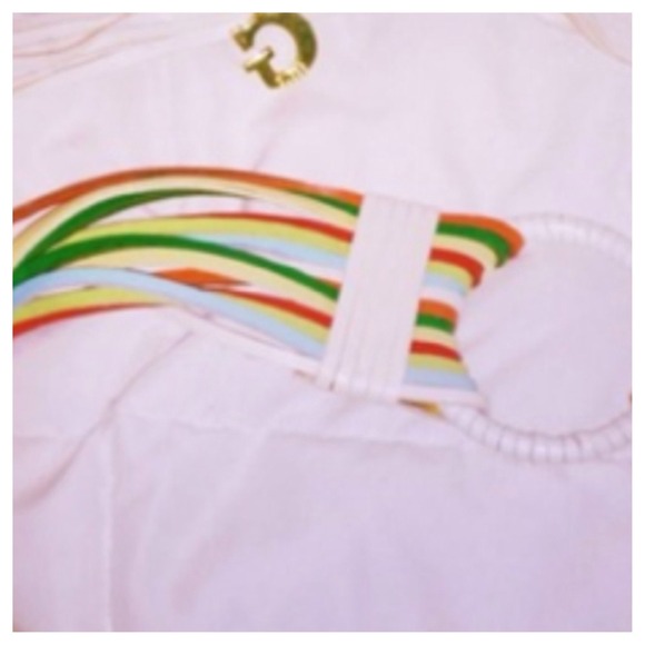 🚫SOLD🚫Multi color Leather Guess Belt - Picture 3 of 3