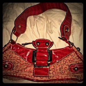 Small red Guess purse