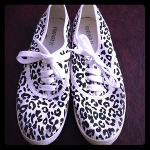 Cheetah print sneakers