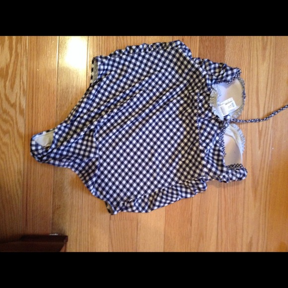 Maternity bathing suit . Navy blue/ white - Picture 2 of 3