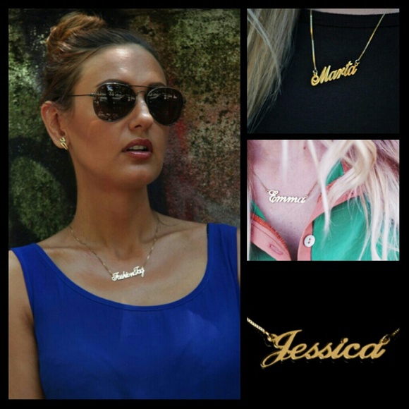 24K Gold Plated Alegro Name Necklace