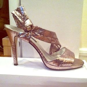 Pewter heels-size 9