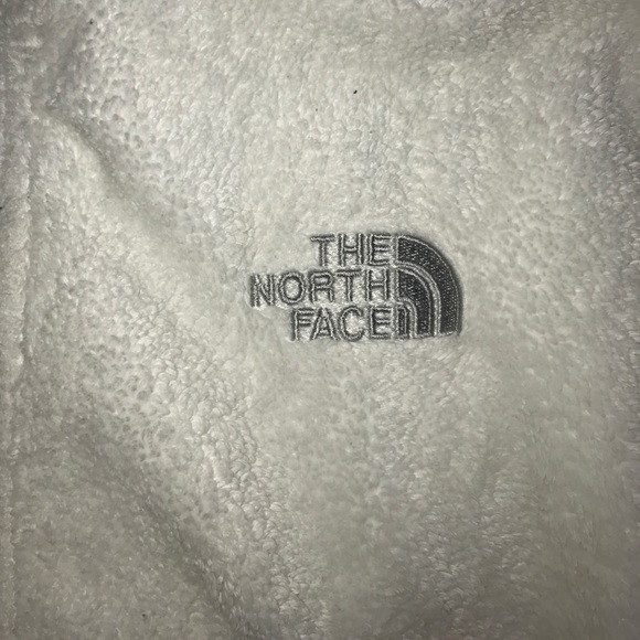 Women's White Fluffy North Face Jacket - Picture 2 of 8