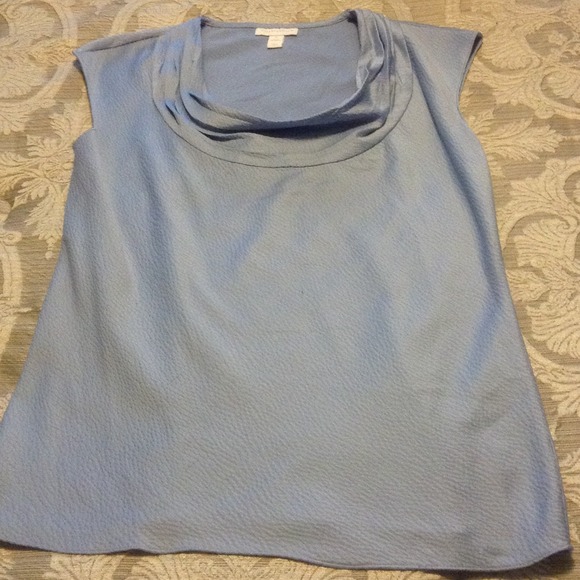 Charter Club sleeveless blue blouse