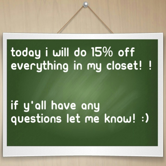 * Today is 15% off *