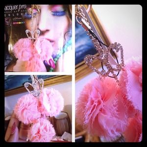 Pretty 👛pink 👛butterfly👛 keychain👛
