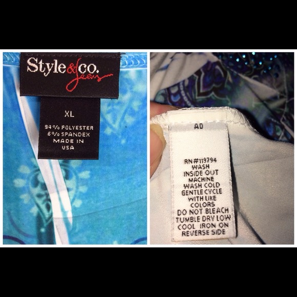 Style&Co Top from Macy's. Size X-Large. Has Bling! - Picture 3 of 4