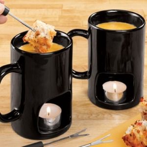 Two individual fondue mugs !