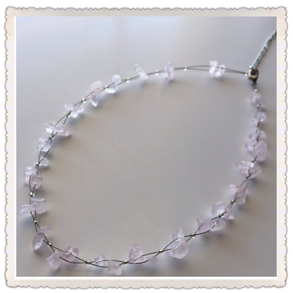 Light Pink Stone Necklace