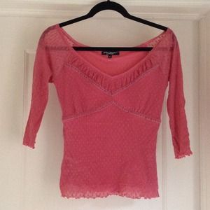 Betsy Johnson coral top