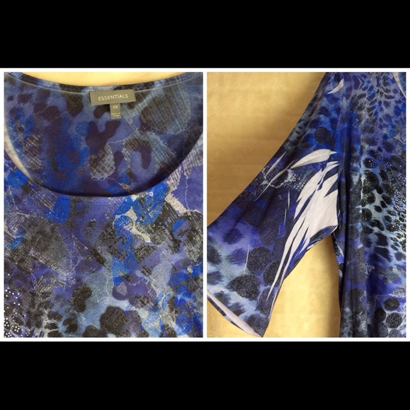 Top by ESSENTIALS.  Size 2X. Bought at Ross. - Picture 4 of 4