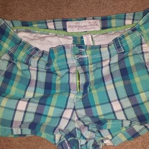Striped multi blue colors shorts