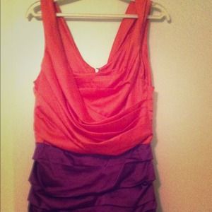 Express two tone dress