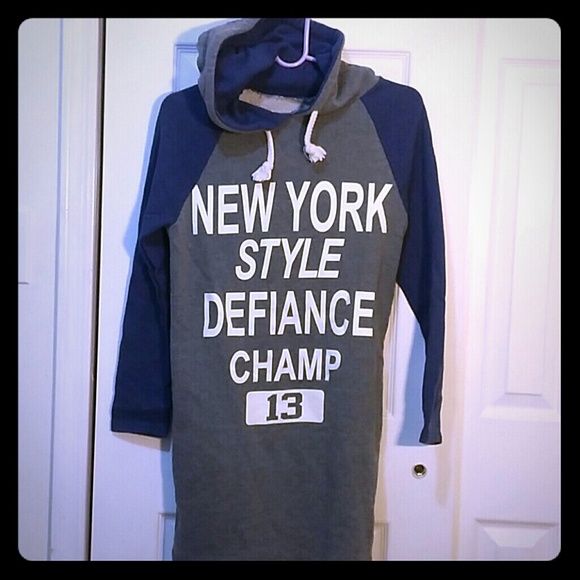 ☆☆SOLD☆☆NEW YORK STYLE LONG VERSION HOODIE