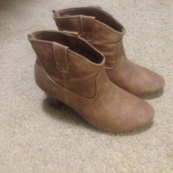 Brown booties