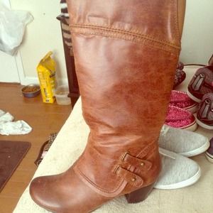 Brown Knee-High Boots