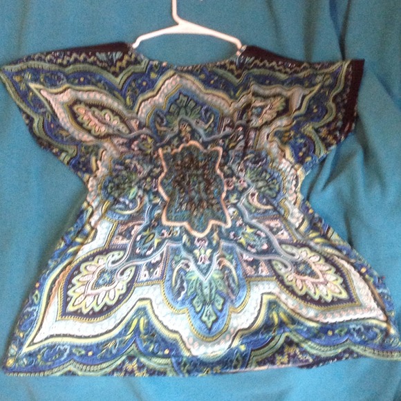 Beautiful blue printed blouse - Picture 2 of 4