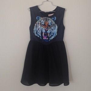 Awesome Tiger Face Dress