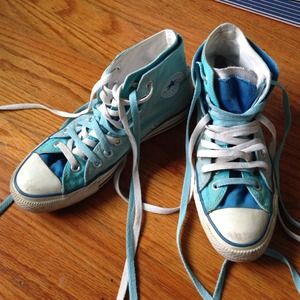 Double Layer Blue Converse