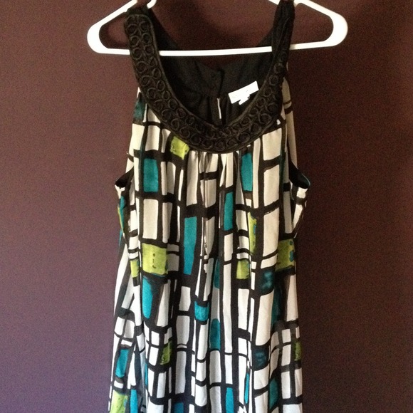 Color block sundress