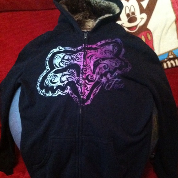 Fox zip up hoodie